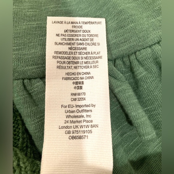 NWT, Free People Zou Bisou Knit Sweater Dress, Size XS, Green - Picture 9 of 13